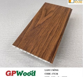 TẤM ỐP LAM 1 SÓNG GPWOOD FX34