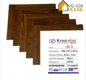 SÀN GỖ XƯƠNG CÁ KROO STAR XC 5 (8MM)