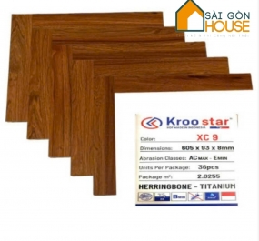 SÀN GỖ XƯƠNG CÁ KROO STAR XC 9 (8MM)